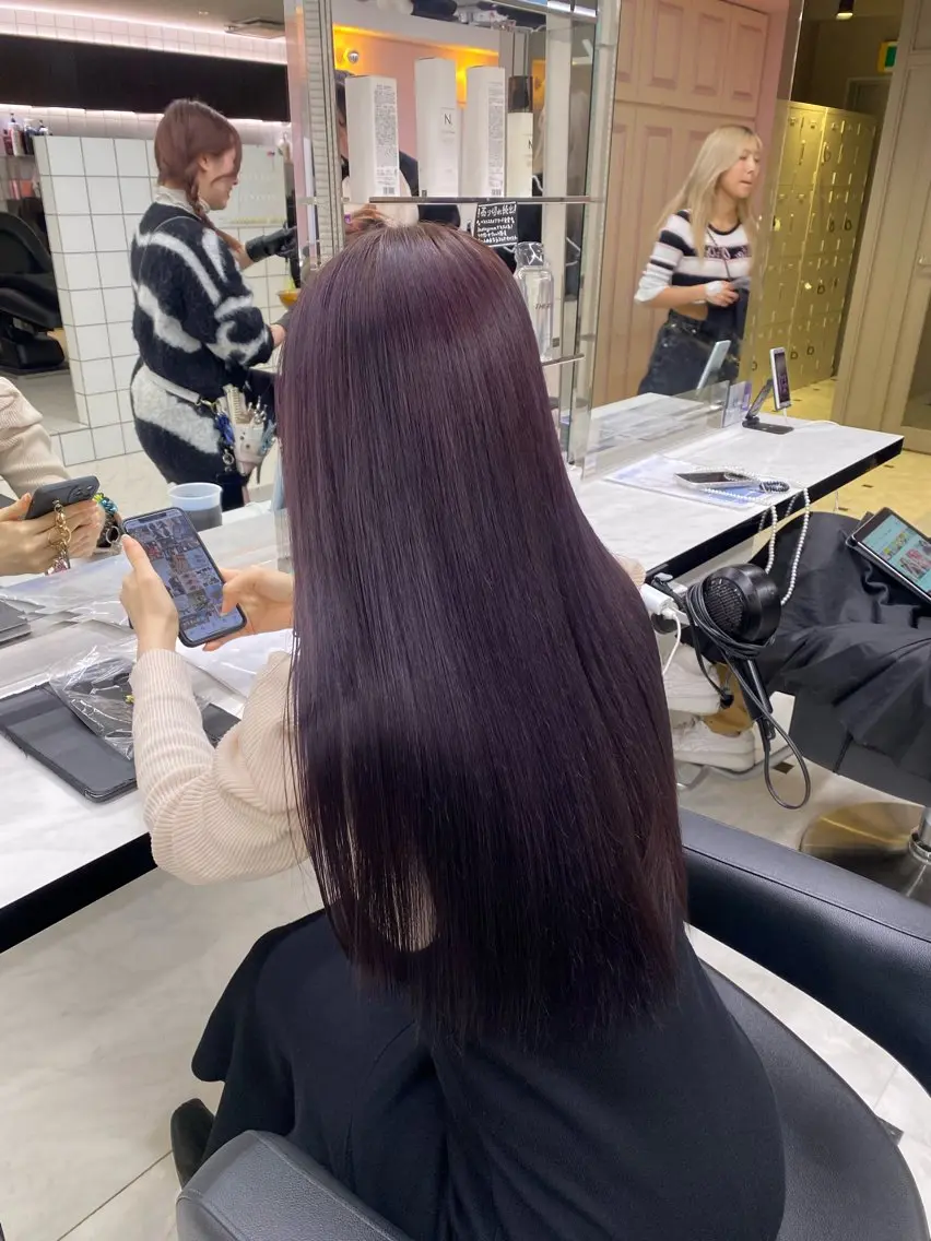カラー ヘアカラー ♥️韓国風透明感 暖色misa♥️のヘアスタイル