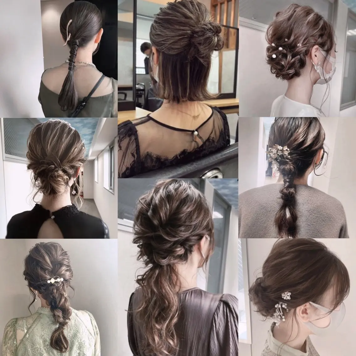 ヘアアレンジ 着物ヘア 結婚式・ブライダル ヘアセット 松井那津子 /ハイライトブリーチのヘアスタイル