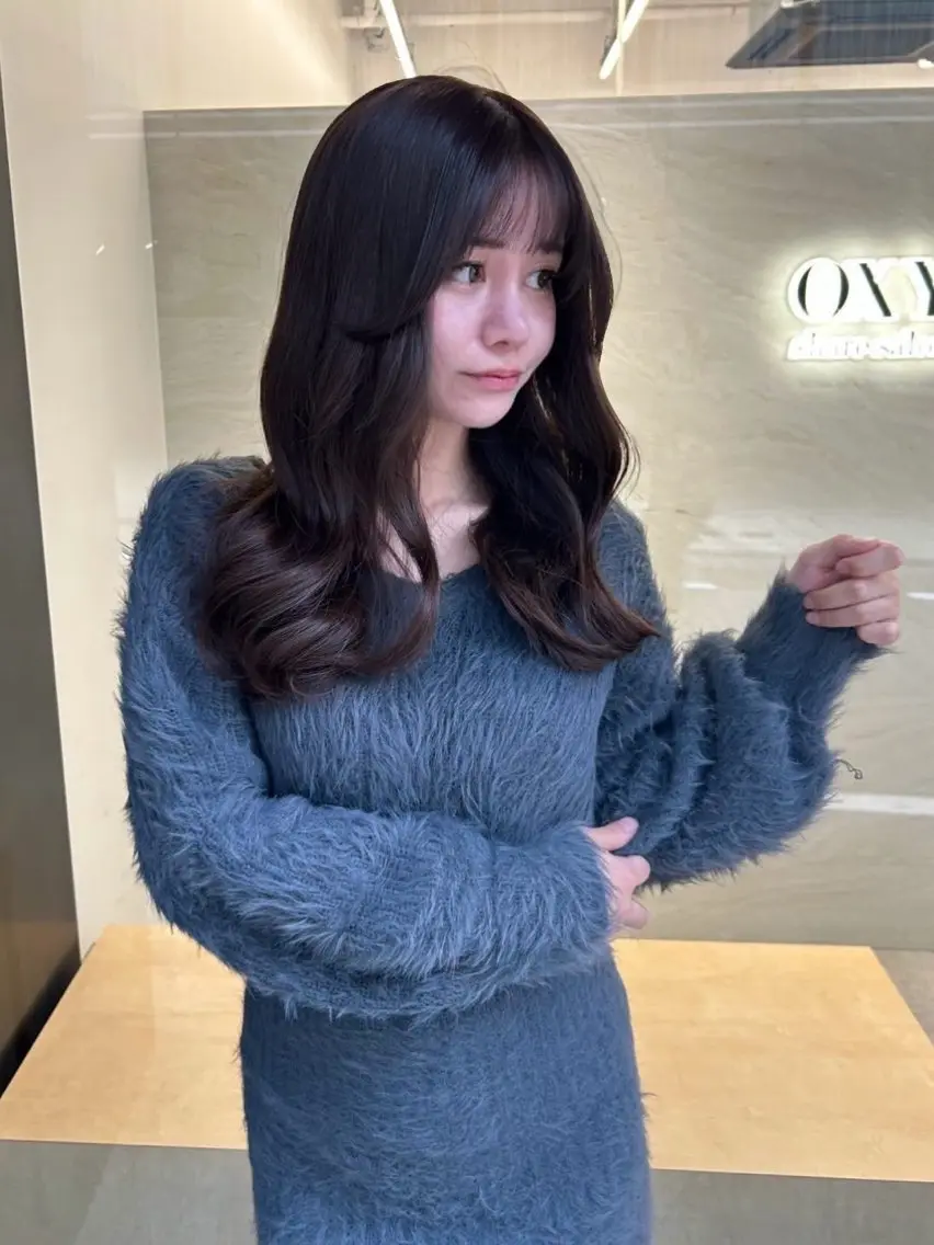 セミロング カット ヘアカラー トリートメント wool TOKYO ありさのヘアスタイル