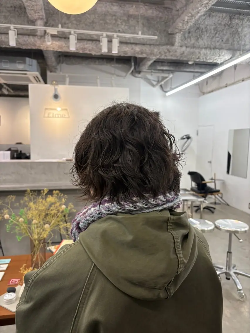 ショート パーマ パーマ パーマ×透明感カラー MIOのヘアスタイル