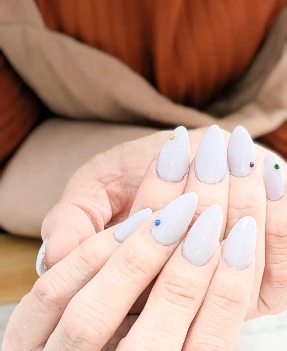 ネイル imaichise 🧡💜推しネイルのネイルデザイン
