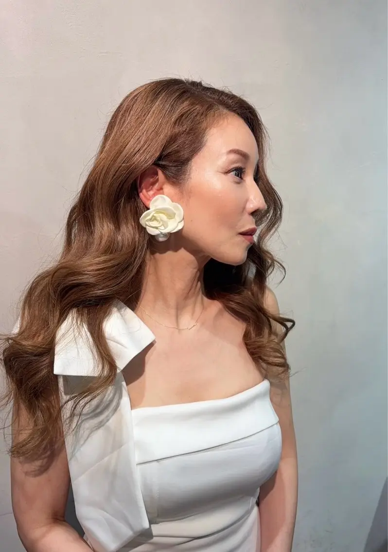 ロング カラー ブラウンカラー ヘアカラー 城川 ノアのヘアスタイル
