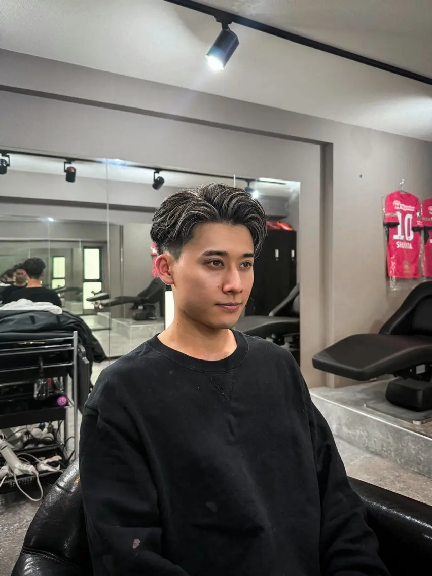 ショート カラー パーマ ヘアアレンジ メンズ メンズメッシュ メッシュ カット ヘアカラー 【メンズ専門美容師】 NUMBER.12のヘアスタイル