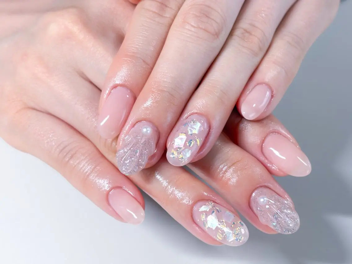 ネイル アートネイル ミラーネイル オフィスネイル ハンドネイル nail salon Ecloreのネイルデザイン