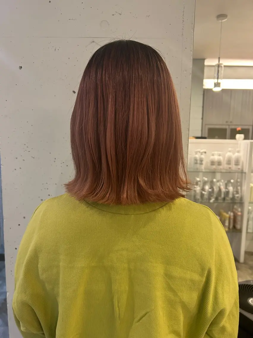 ショート 切りっぱなしボブ ボブ 永田 結梨弥のヘアスタイル