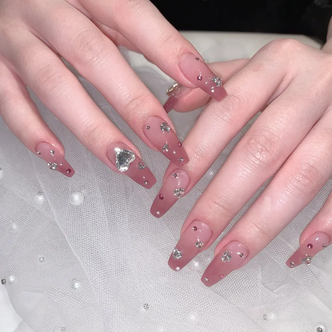 ネイル ハート ハンドネイル DG nailのネイルデザイン