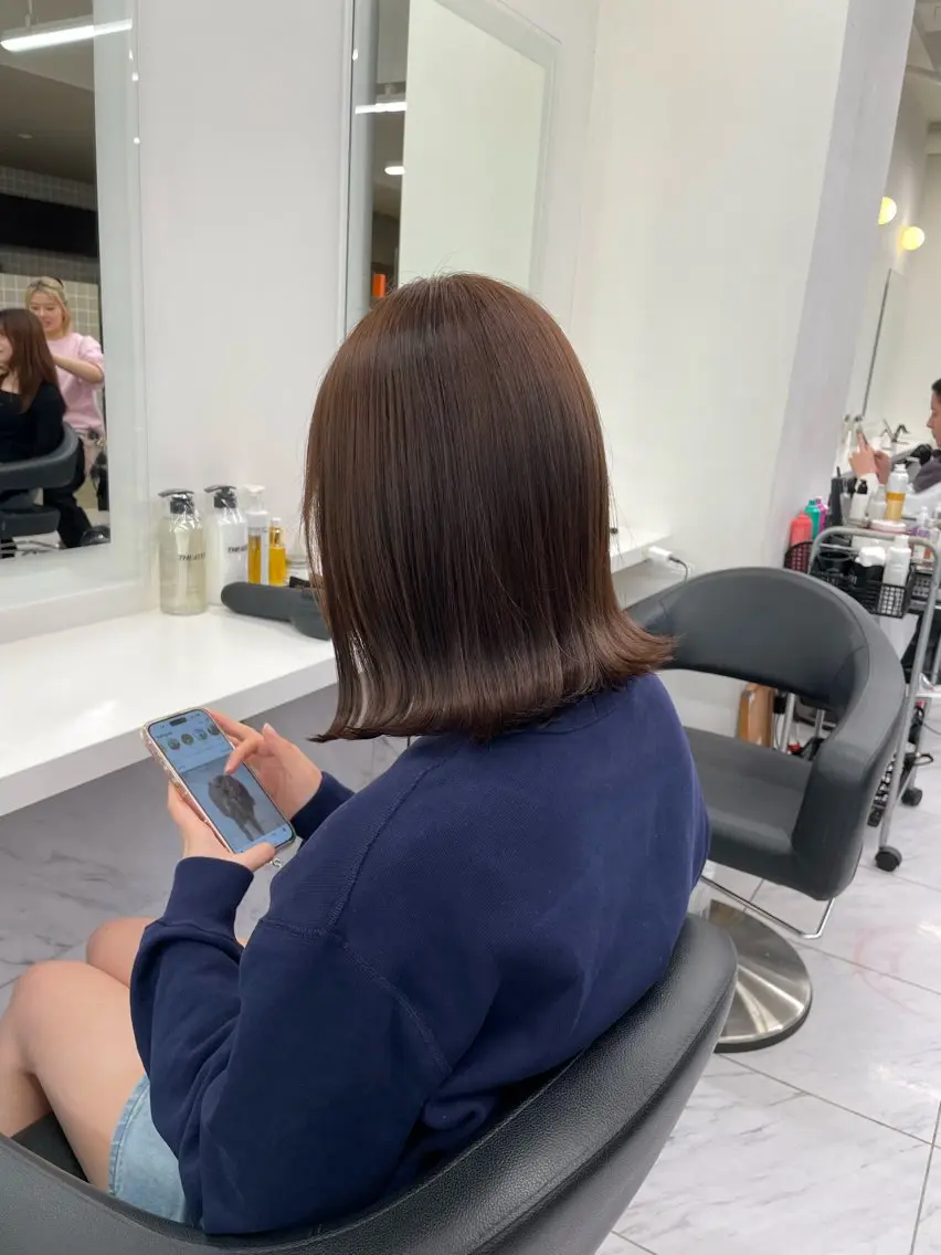 ショート カラー ヘアアレンジ カット ヘアカラー トリートメント ヘアセット 💗横浜美容室 💗HARUNAのヘアスタイル