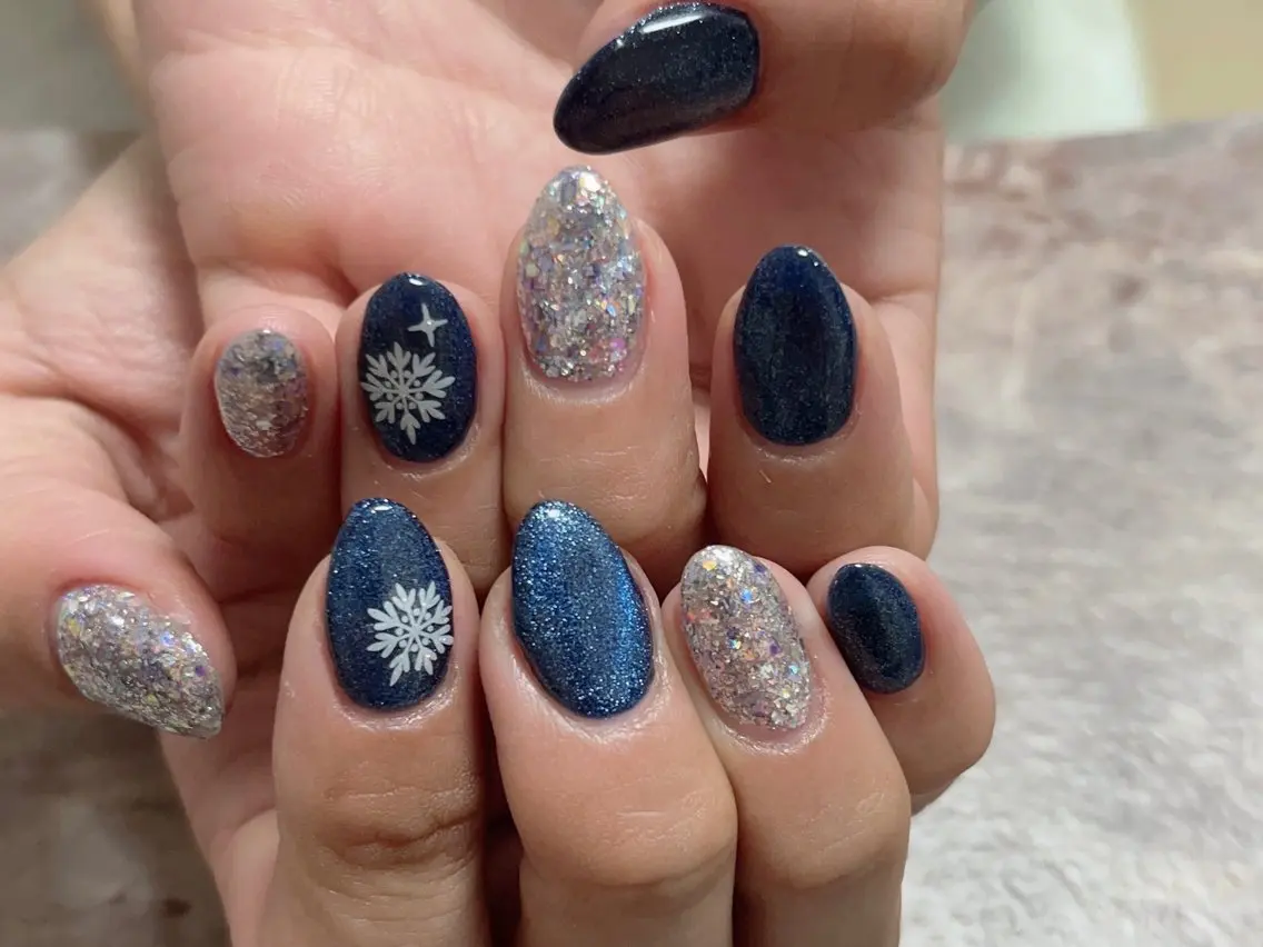 ネイル ラメ(グリッター) マグネットネイル Will nail salonのネイルデザイン