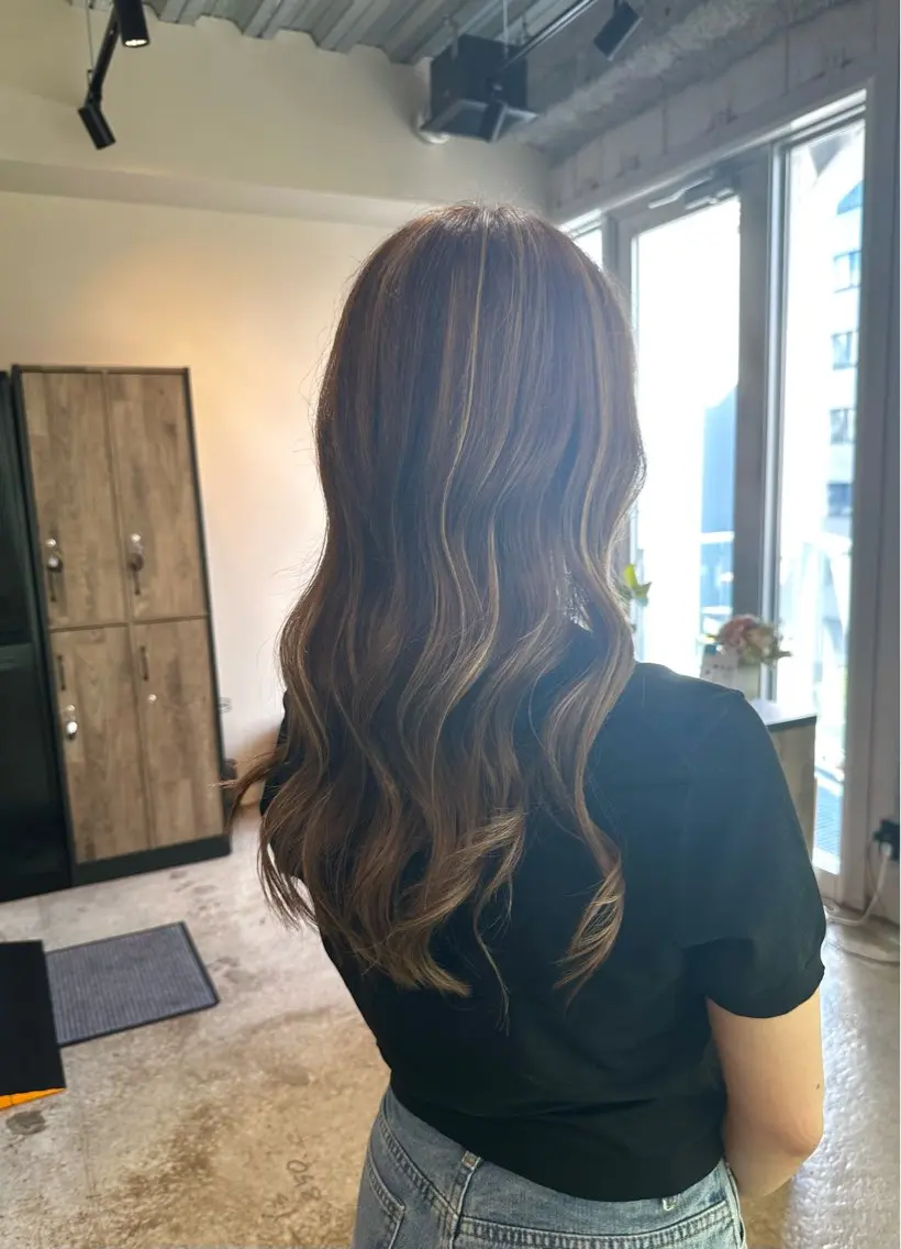 セミロング カラー カット ヘアカラー トリートメント ✨ブリーチカラー/ 似合わせカット/高山のヘアスタイル