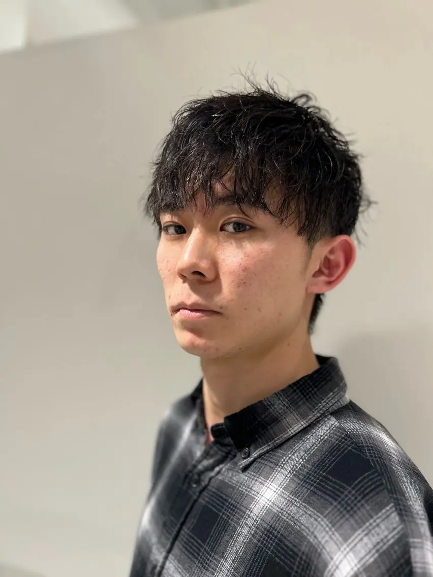 ショート メンズ 骨格補正カット✂︎ 🌟菅野陽介🌟のヘアスタイル