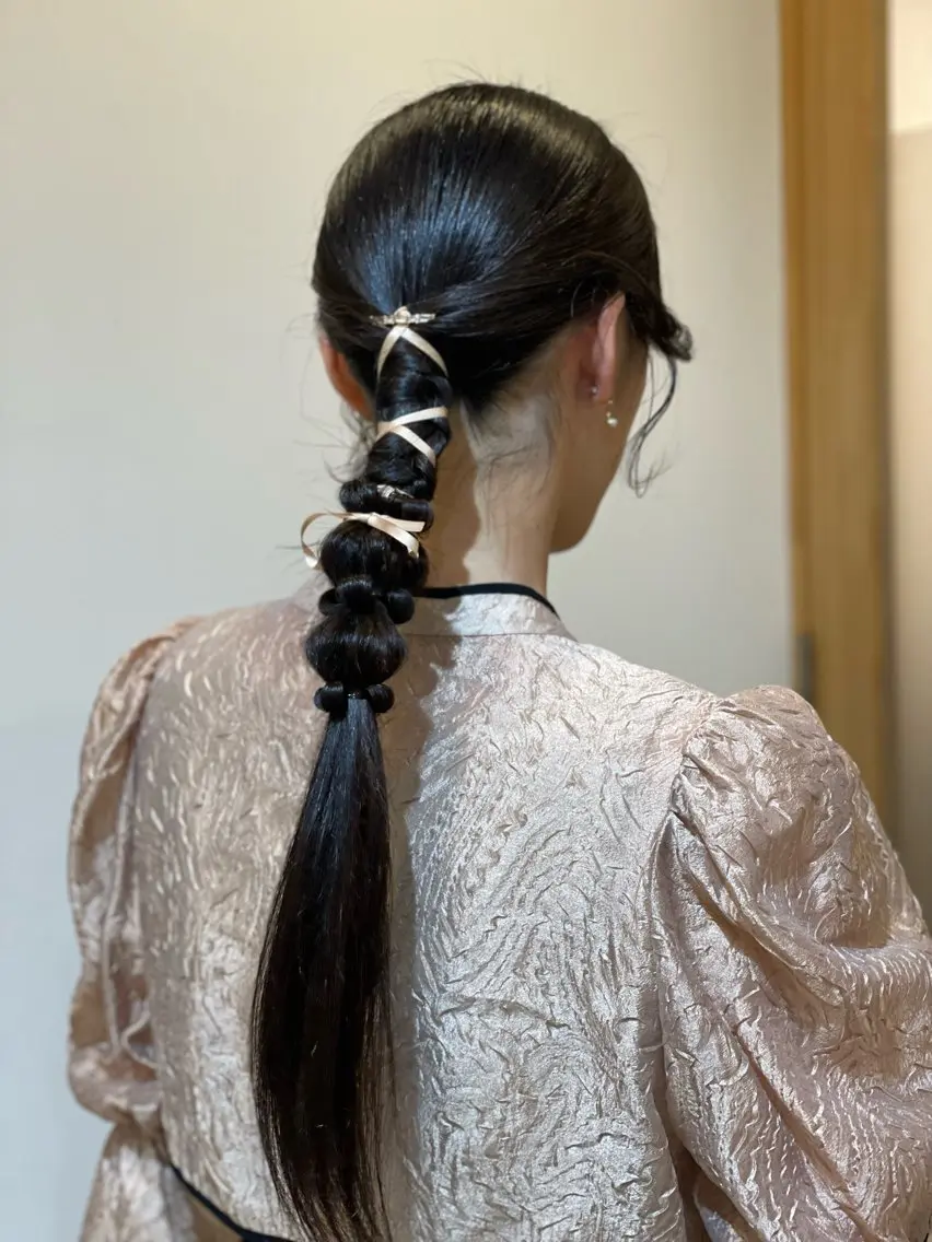 ロング ヘアアレンジ ヘアセット 高尾 成紀のヘアスタイル
