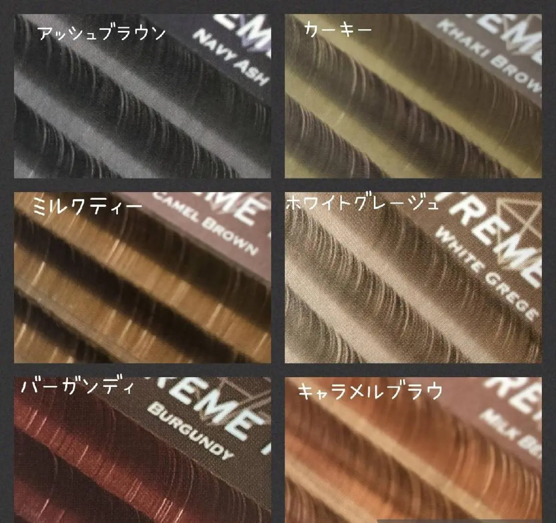 マツエク・マツパ カラーマツエク フラットラッシュ Fleur (フルール)のマツエク・マツパデザイン