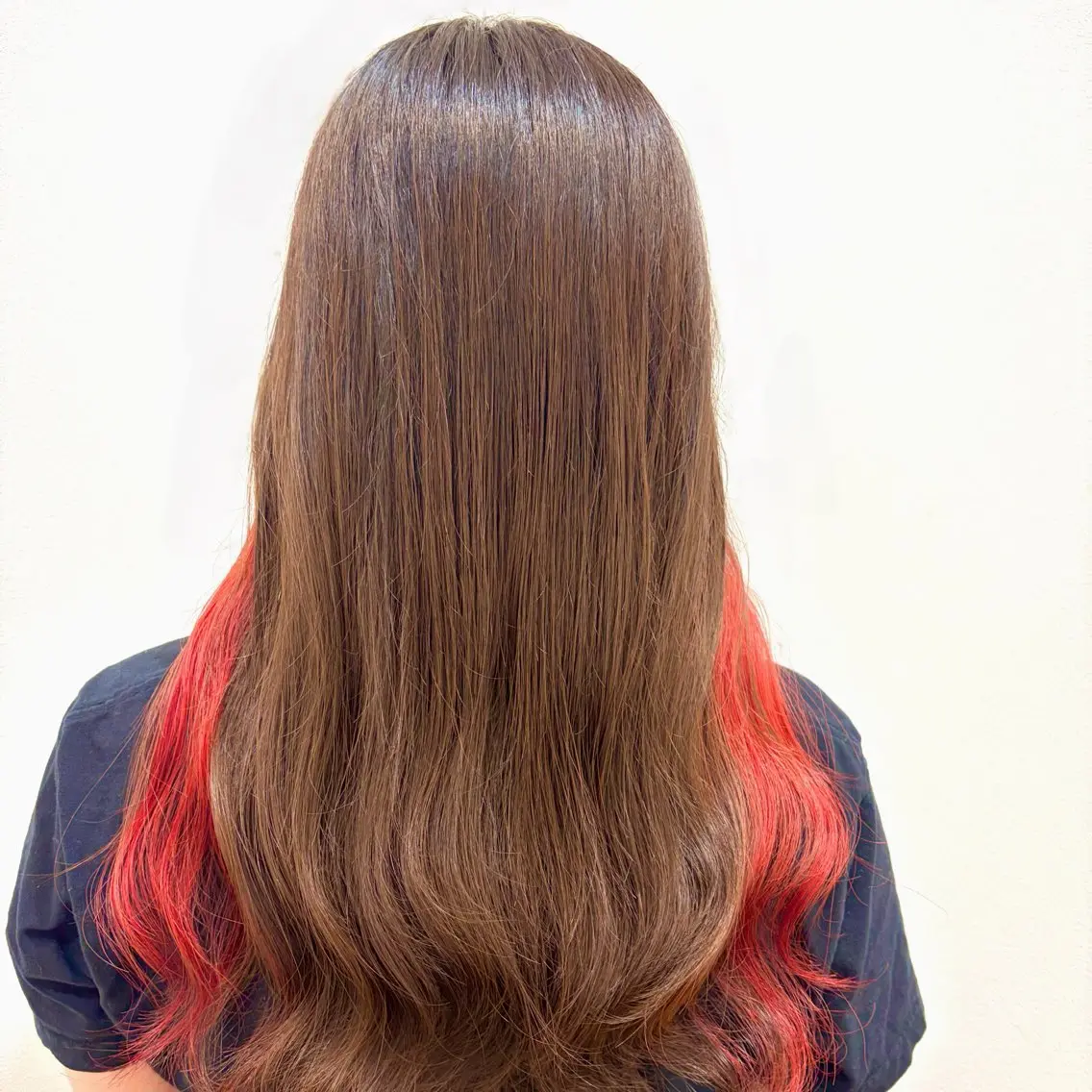 ロング カラー パーマ ブリーチ ピンクカラー デジタルパーマ カット ヘアカラー パーマ トリートメント 🌼グレージュ 🌼渡辺歩🌼のヘアスタイル