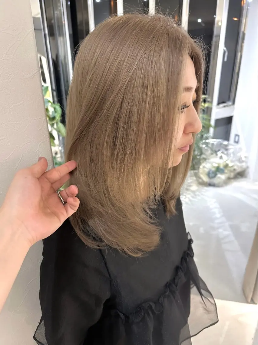カラー ヘアカラー トリートメント 本町/新町/心斎橋 透明感カラーSANCのヘアスタイル