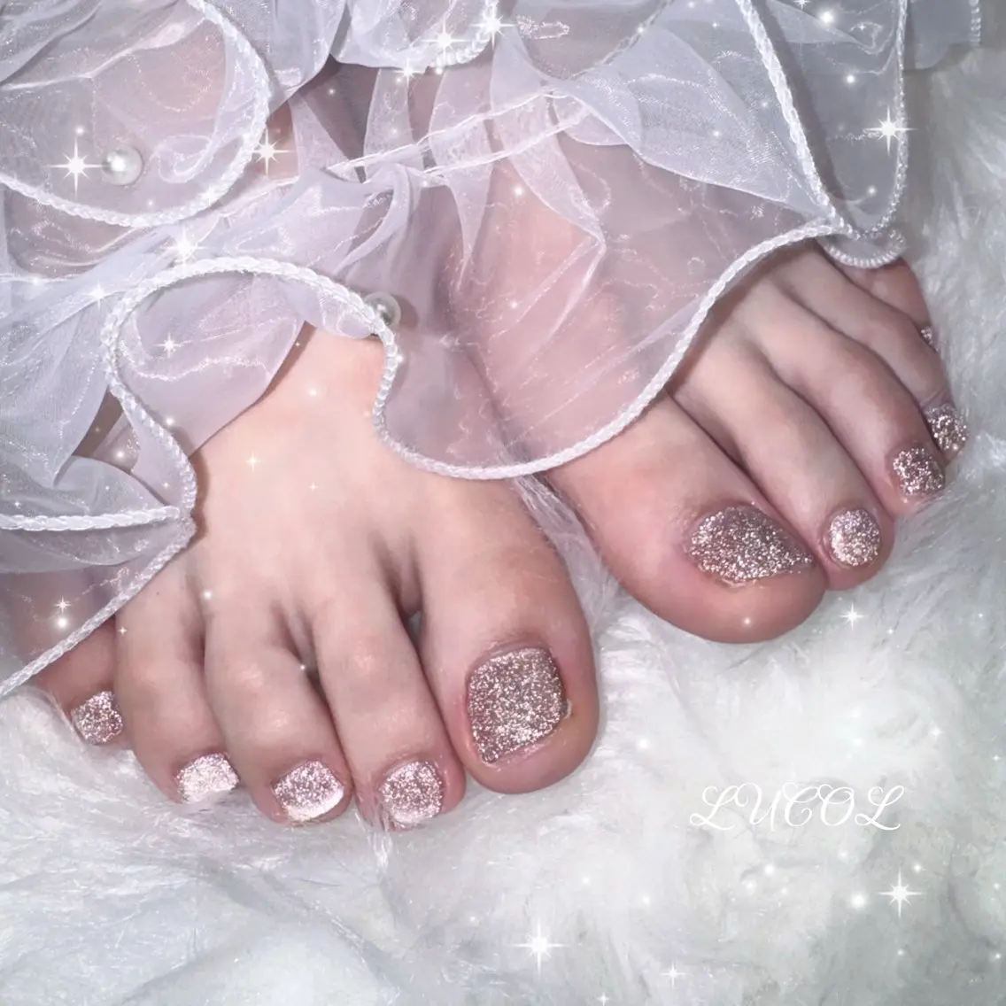❤︎フットワンカラー・ラメ❤︎の写真