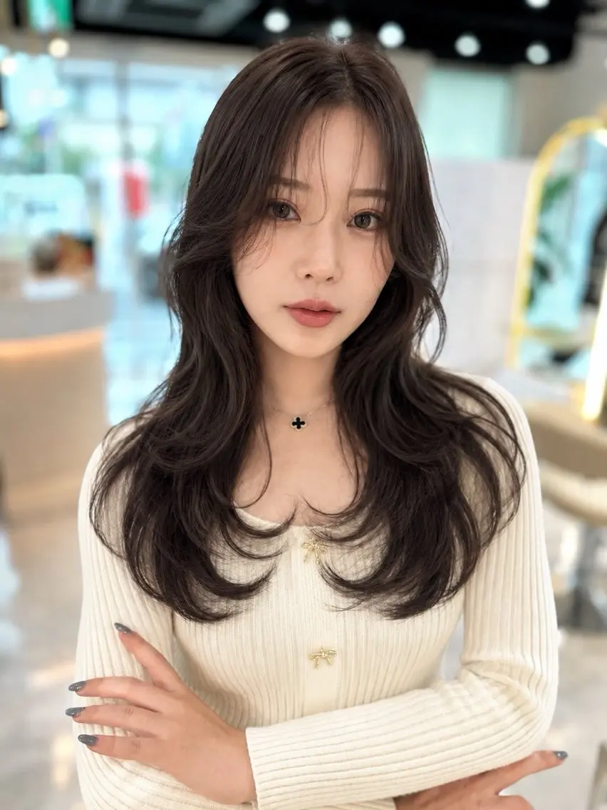 ロング レイヤー 翔のヘアスタイル
