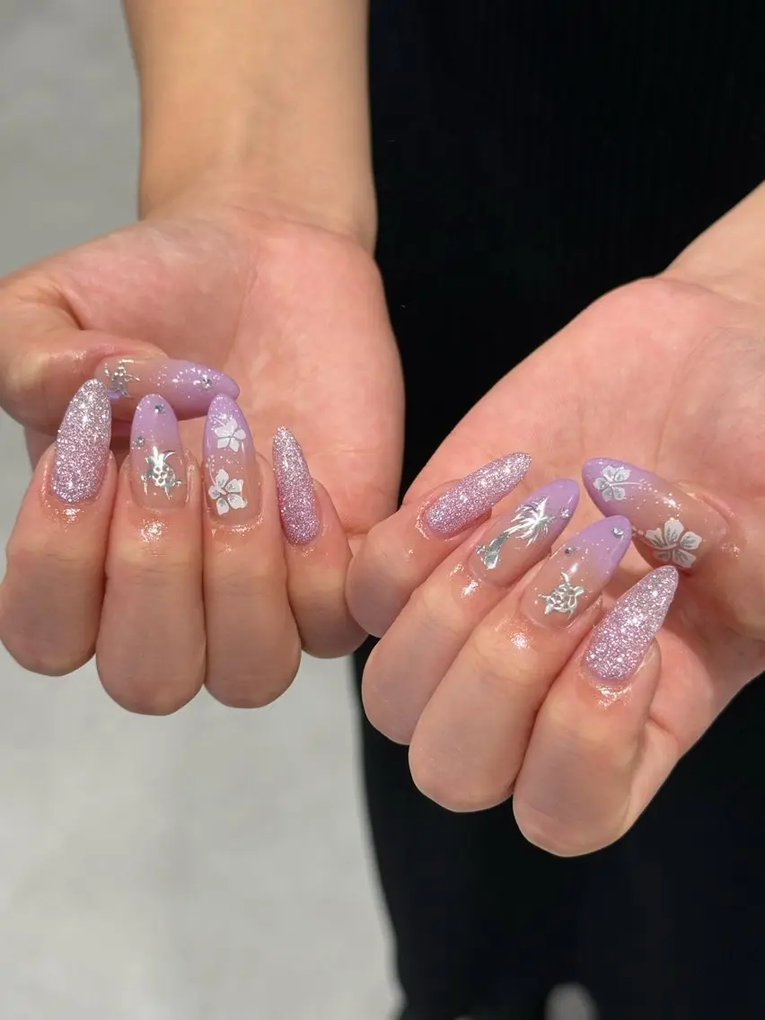 ネイル ハンドネイル tuki 8月予約受付中✨のネイルデザイン