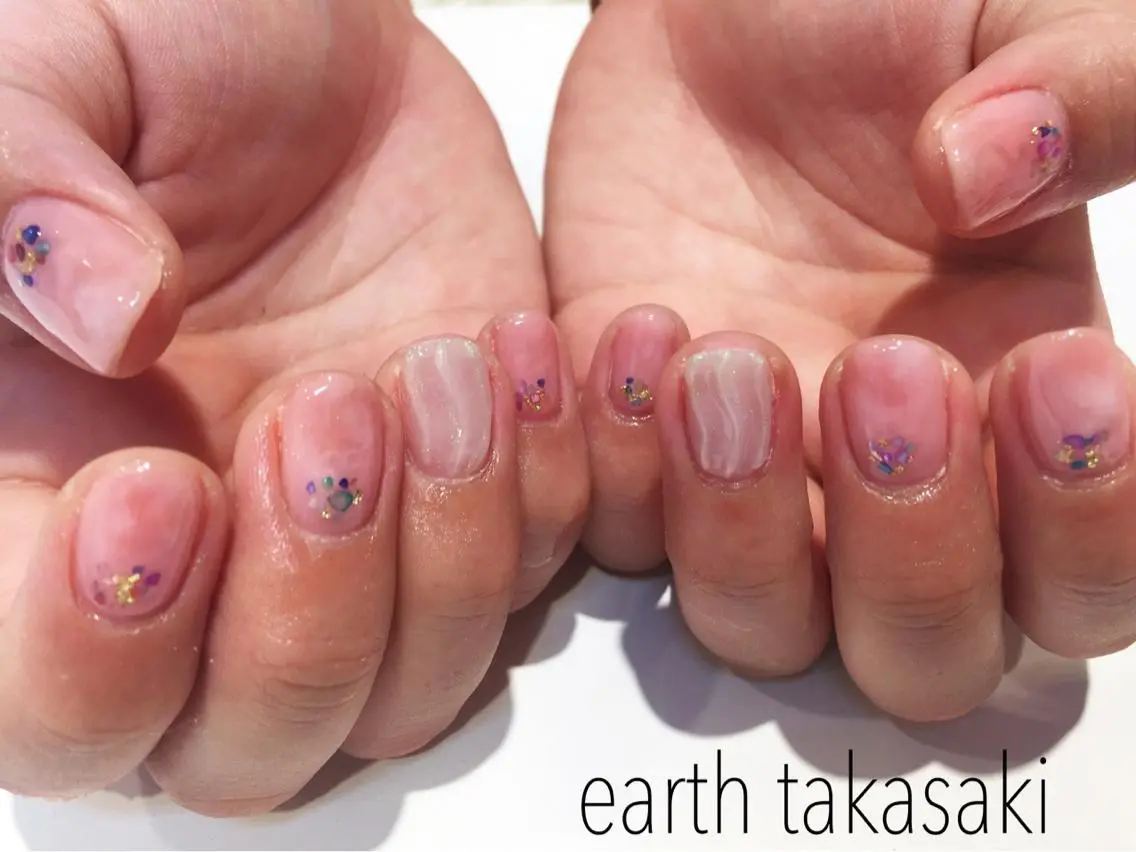 ネイル 大理石ネイル(マーブル) EARTH nanaのネイルデザイン