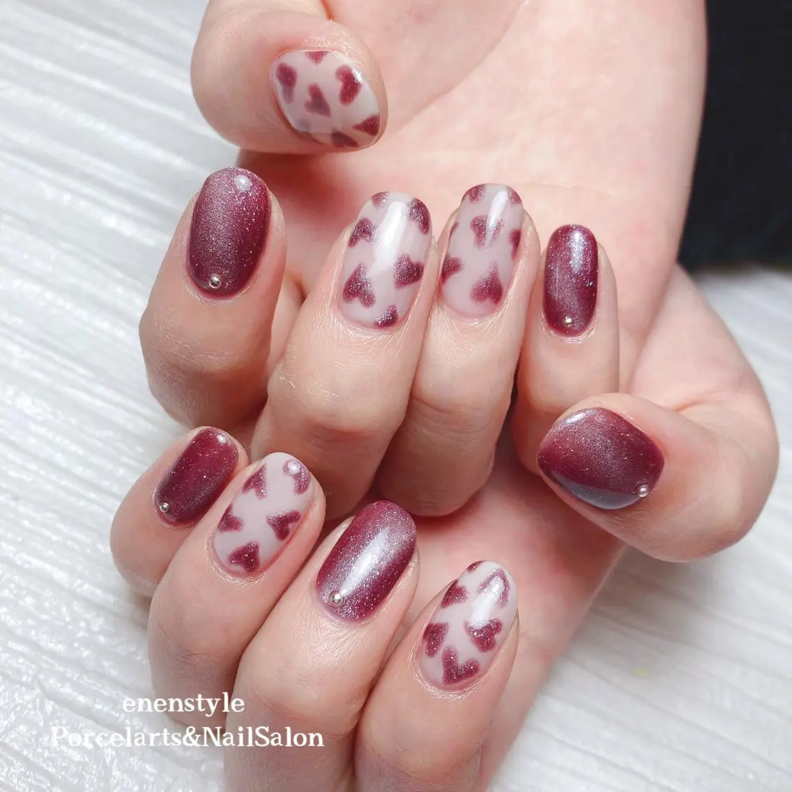 ミディアム ネイル 🐾enen style 🐾のネイルデザイン
