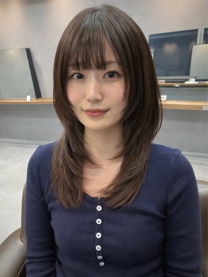 ロング カラー カット ヘアカラー トリートメント レイヤー/ウルフ🤍 mayo.のその他イメージ