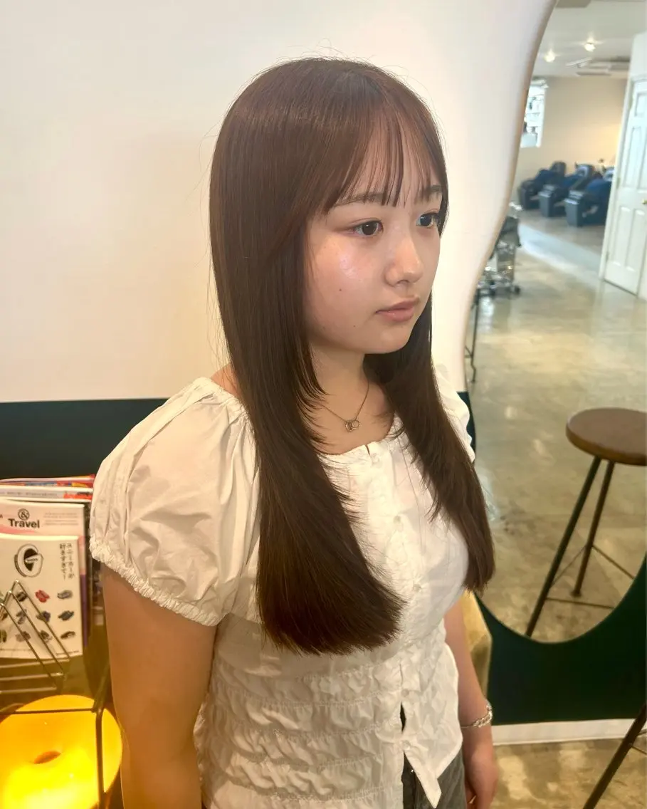 セミロング レイヤーカット カット mahiro🩰 hair braceのヘアスタイル