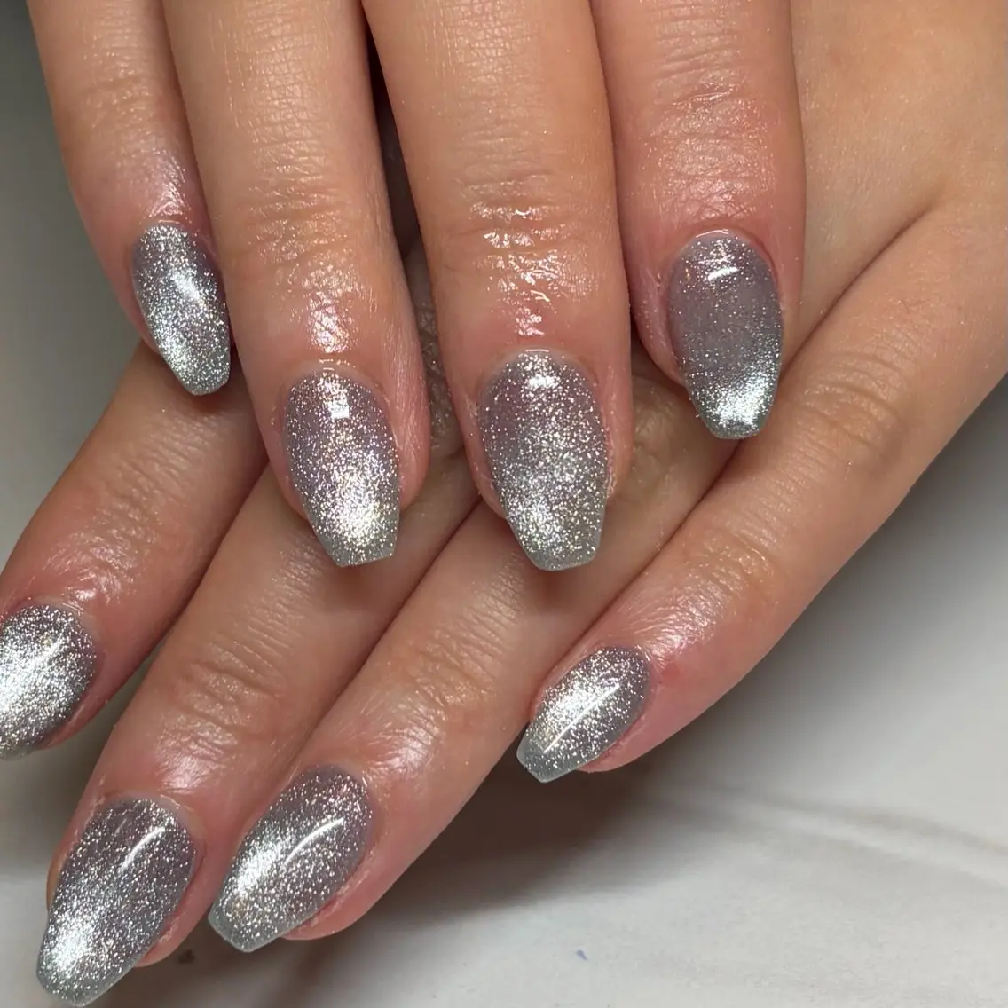 ネイル ブルー フラッシュネイル ハンドネイル Crea IBUKIのネイルデザイン