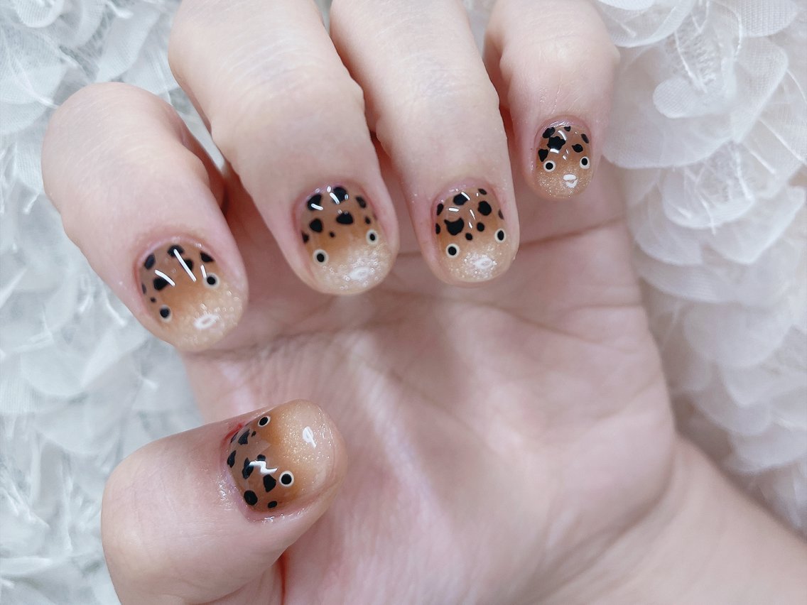 ネイル チークネイル 成人式 フレンチネイル グラデーション 氷ネイル・うるうるネイル ハンドネイル DUO   MI nail salonのネイルデザイン