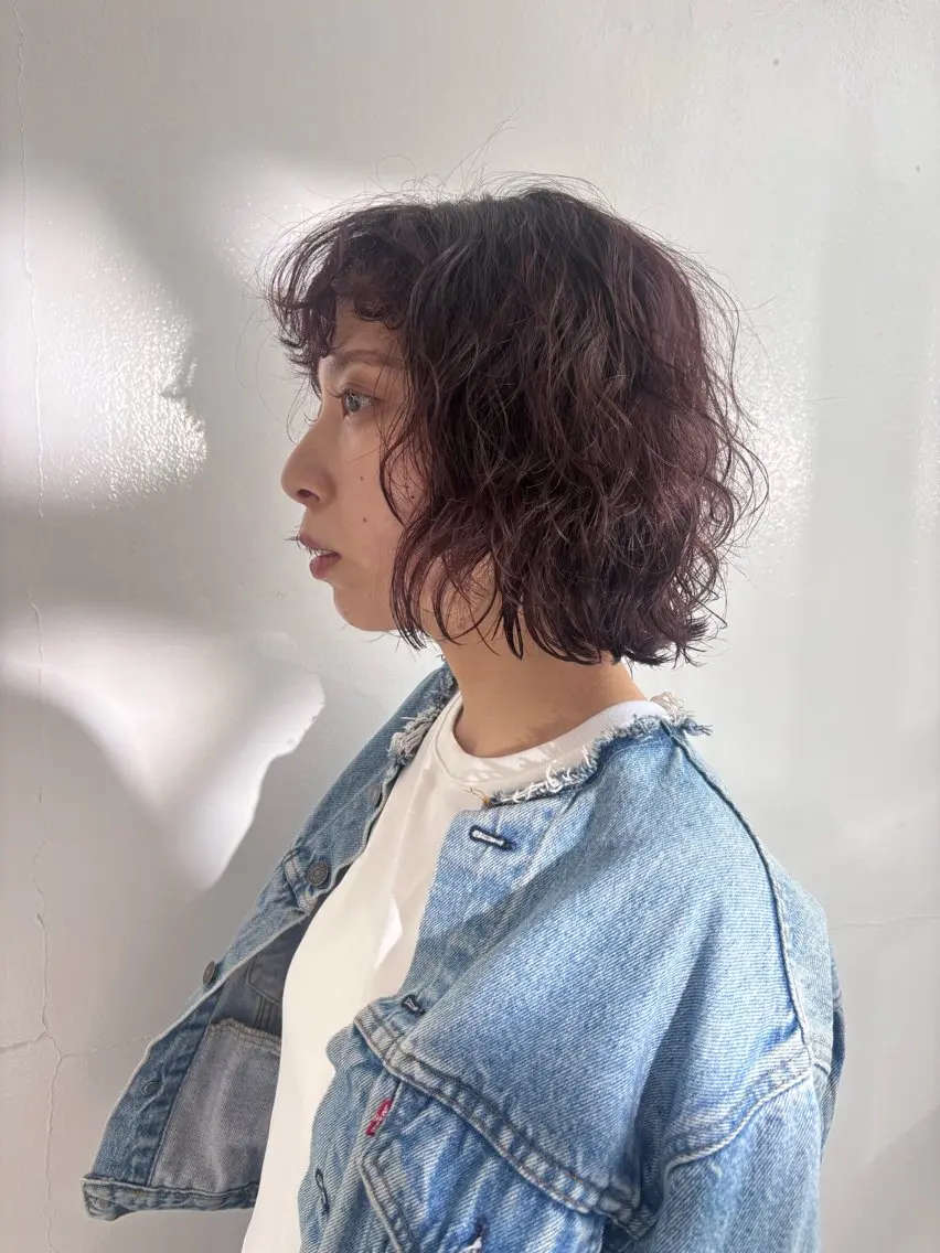 ショート カット パーマ 山本 千尋のヘアスタイル