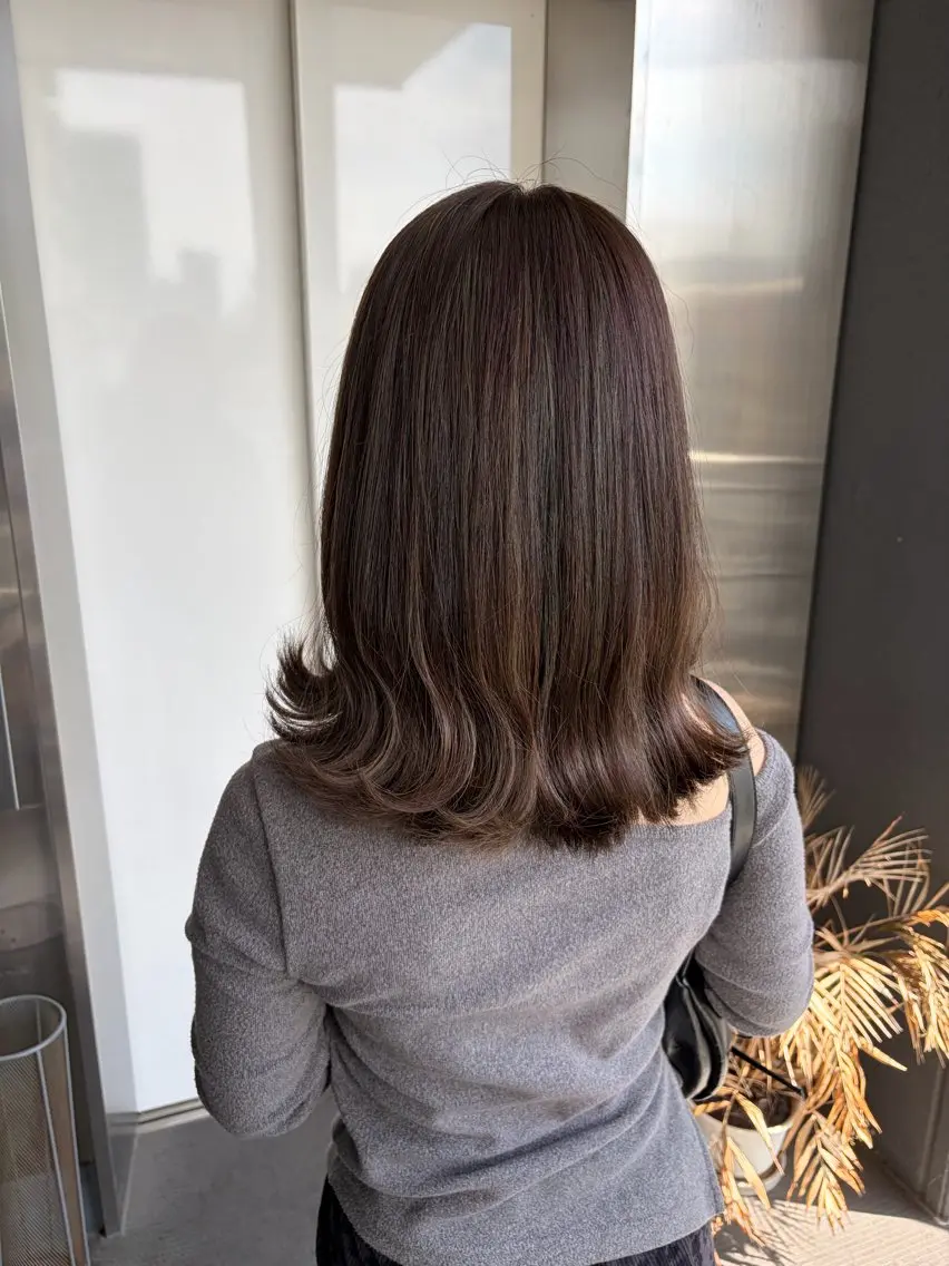 ミディアム カラー 滝本 和叶のヘアスタイル