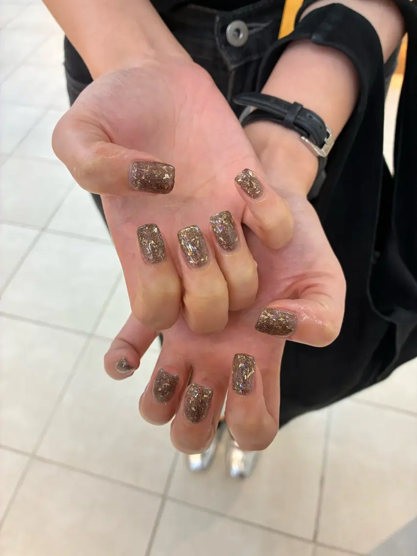 ネイル ラメ(グリッター) DEE nail moeka.Gのネイルデザイン
