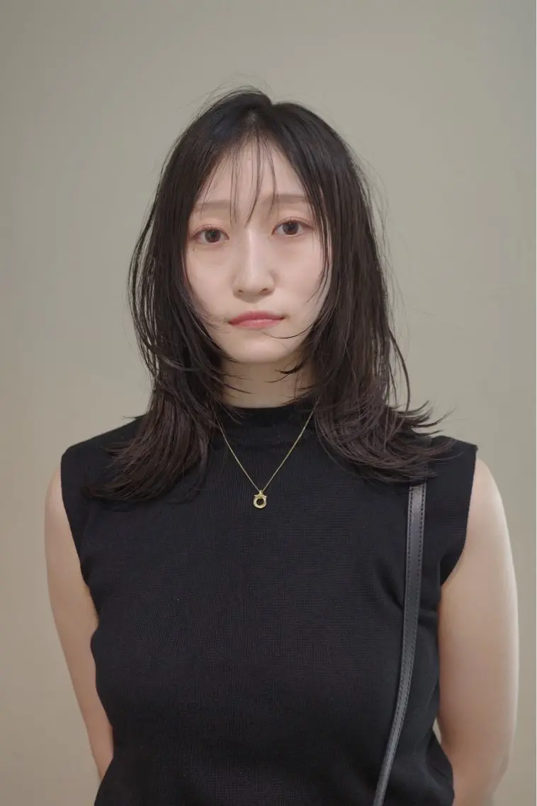セミロング カラー ヘアアレンジ opus 店長大和 レイヤー/赤み消しのヘアスタイル