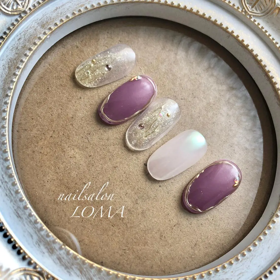 ネイル ミラーネイル m-nail 🌙minamiのネイルデザイン