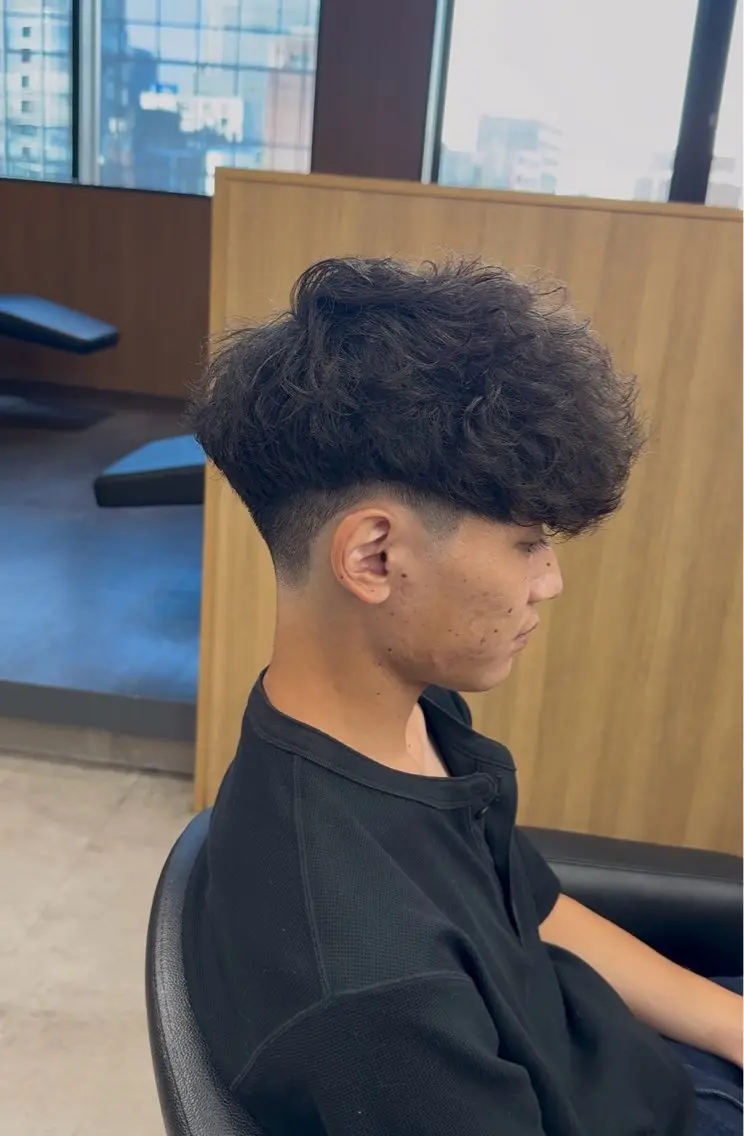 ショート カット パーマ メンズ特化 パーマ水沼心のヘアスタイル