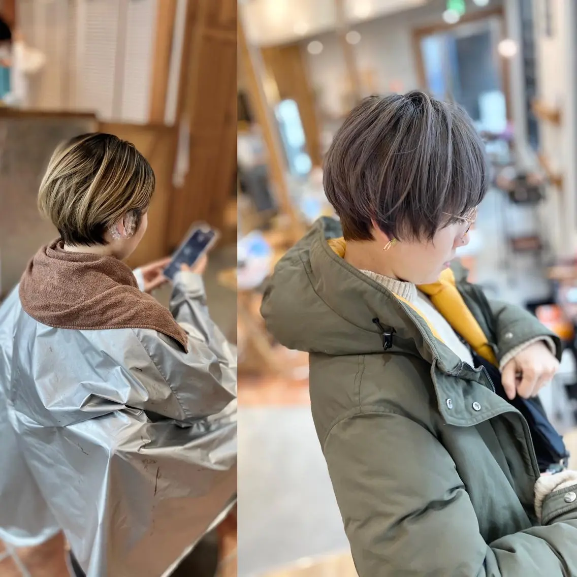 ショート カラー カット ヘアカラー 木村丈晴✂️ご来店 お待ちしてます😊のヘアスタイル
