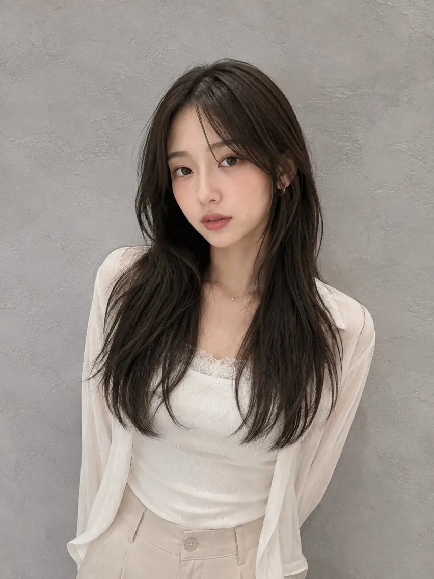 ロング レイヤー【無料】🧸 山口みずほ 🤎のヘアスタイル