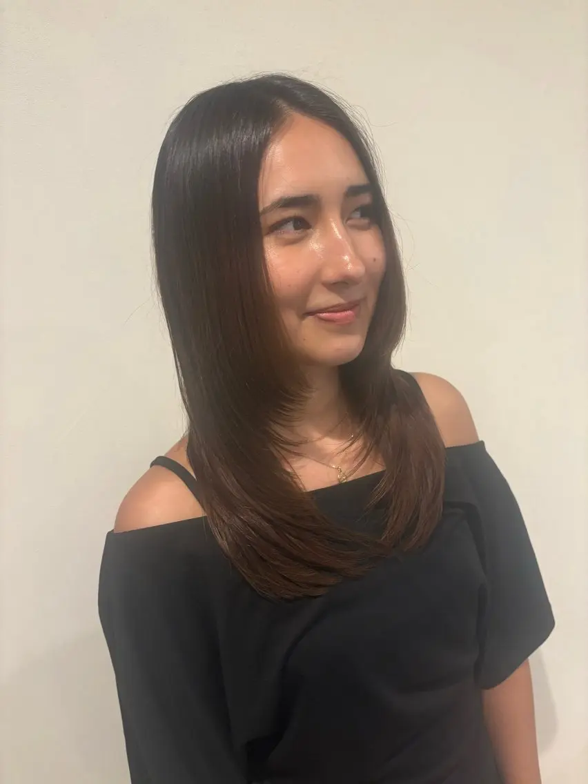 セミロング 濱崎 夢叶✂️のヘアスタイル