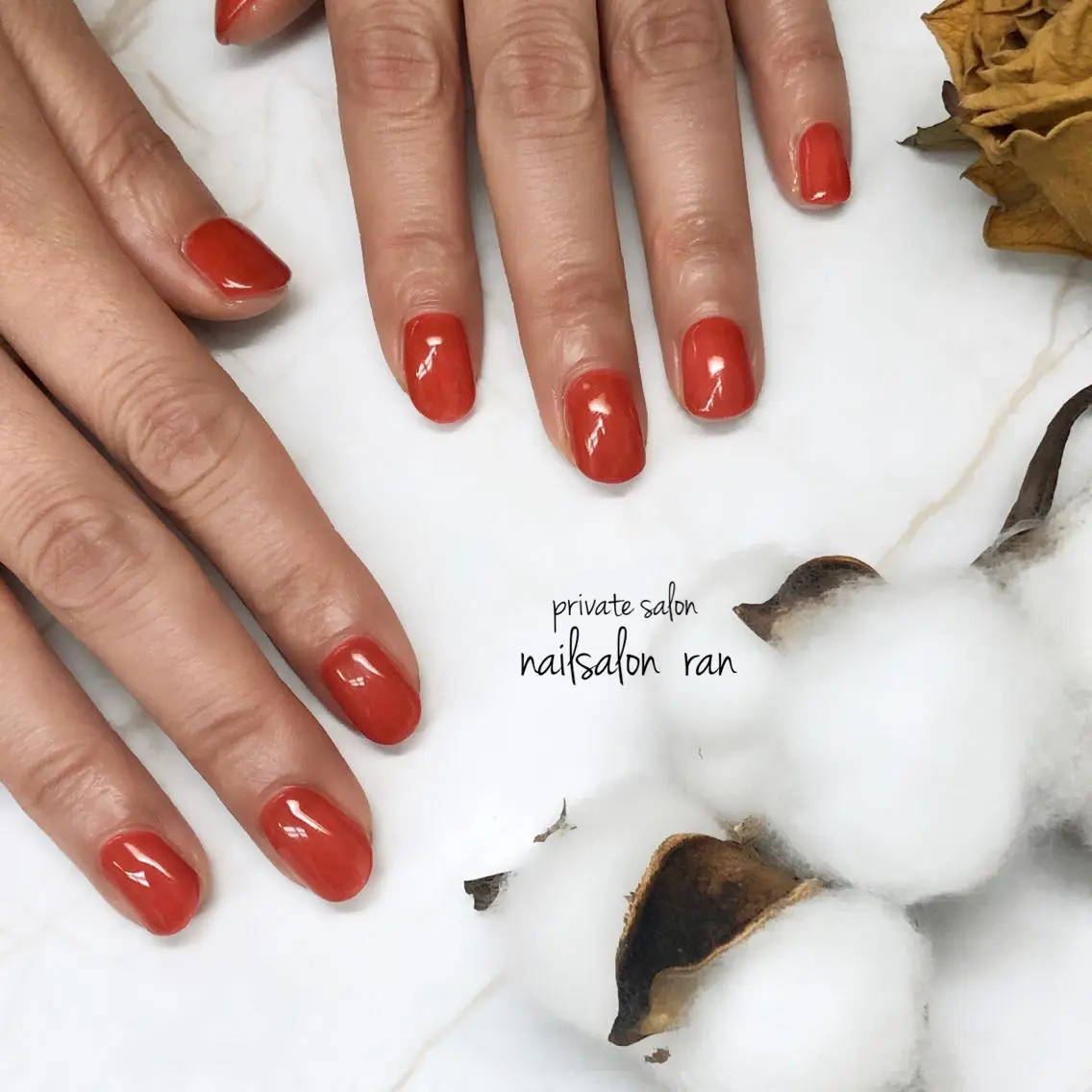ネイル 持ち込み ワンカラーネイル nailsalon ranのネイルデザイン