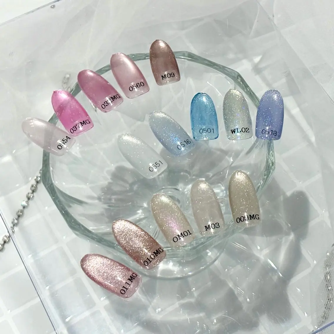 【（9日）限定価格】ちゅるちゅるマグネットネイル🎀（オフあり/なし）＊¥8000→¥7200の写真