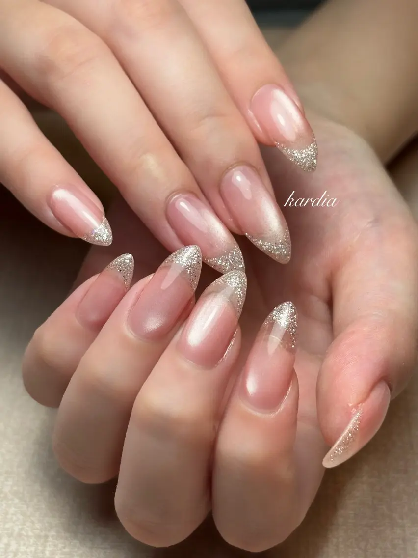 ネイル ハンドネイル καρδιά -ｶﾙﾃﾞｨｱ-のネイルデザイン