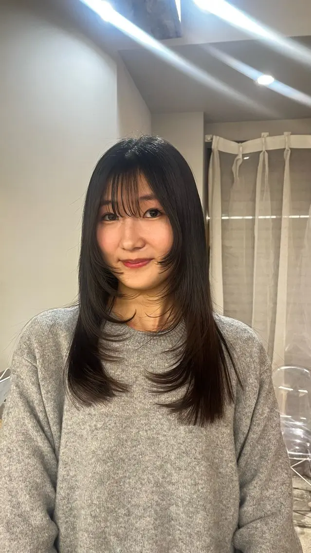 ロング 髪質改善カラー cipre 唯舞のヘアスタイル