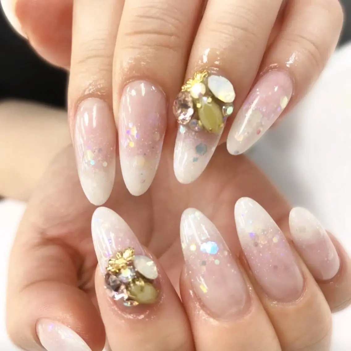 ネイル グラデーション スカルプネイル ハンドネイル NAIL MOONのネイルデザイン