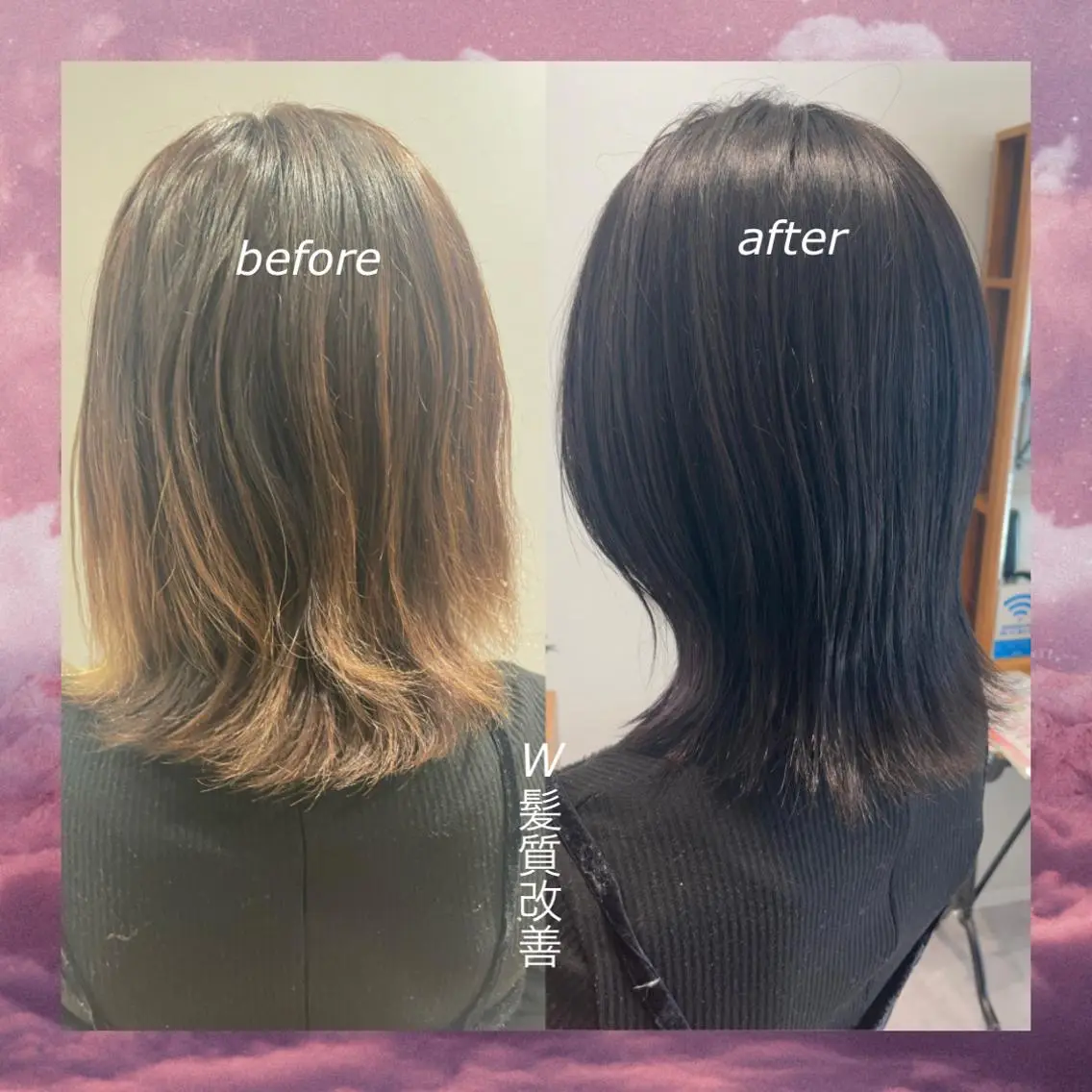 ミディアム カラー うる艶カラー asukaのヘアスタイル