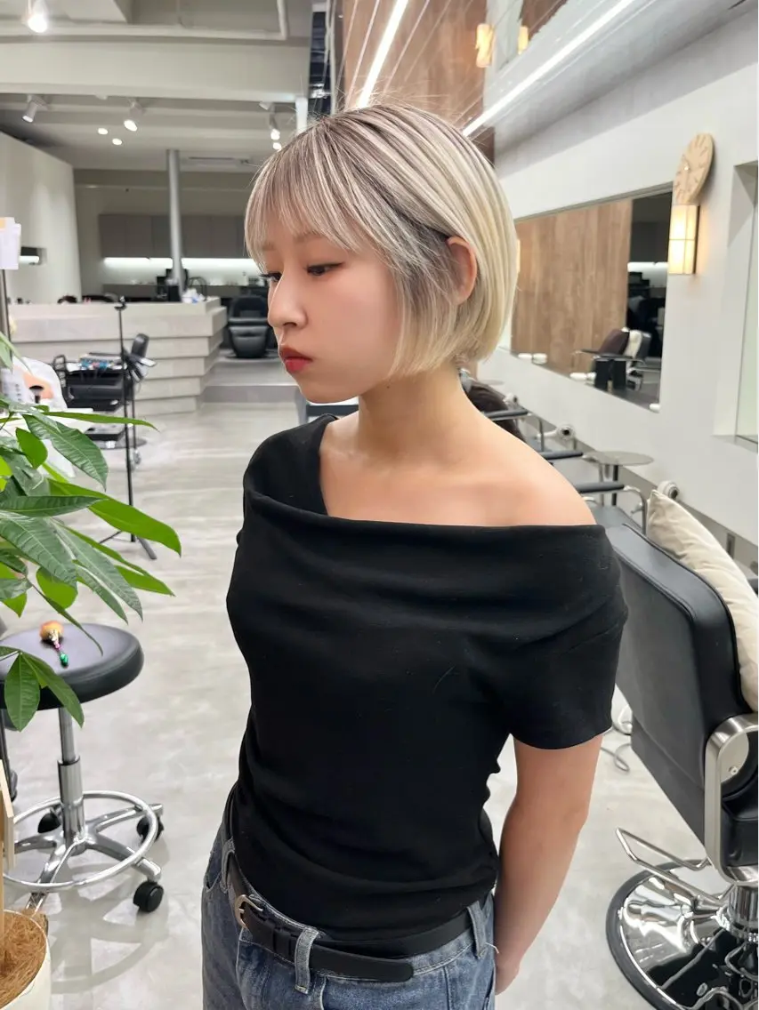 ミディアム カット ヘアカラー トリートメント DARTS Ryoのヘアスタイル
