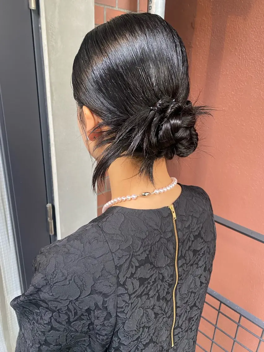 セミロング ヘアアレンジ ヘアセット 【safric】 NAOのヘアスタイル