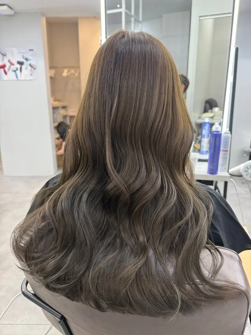 ロング カラー レイヤーカット カット トリートメント ヘアセット 💎レイヤー/韓国 💎石戸谷のヘアスタイル