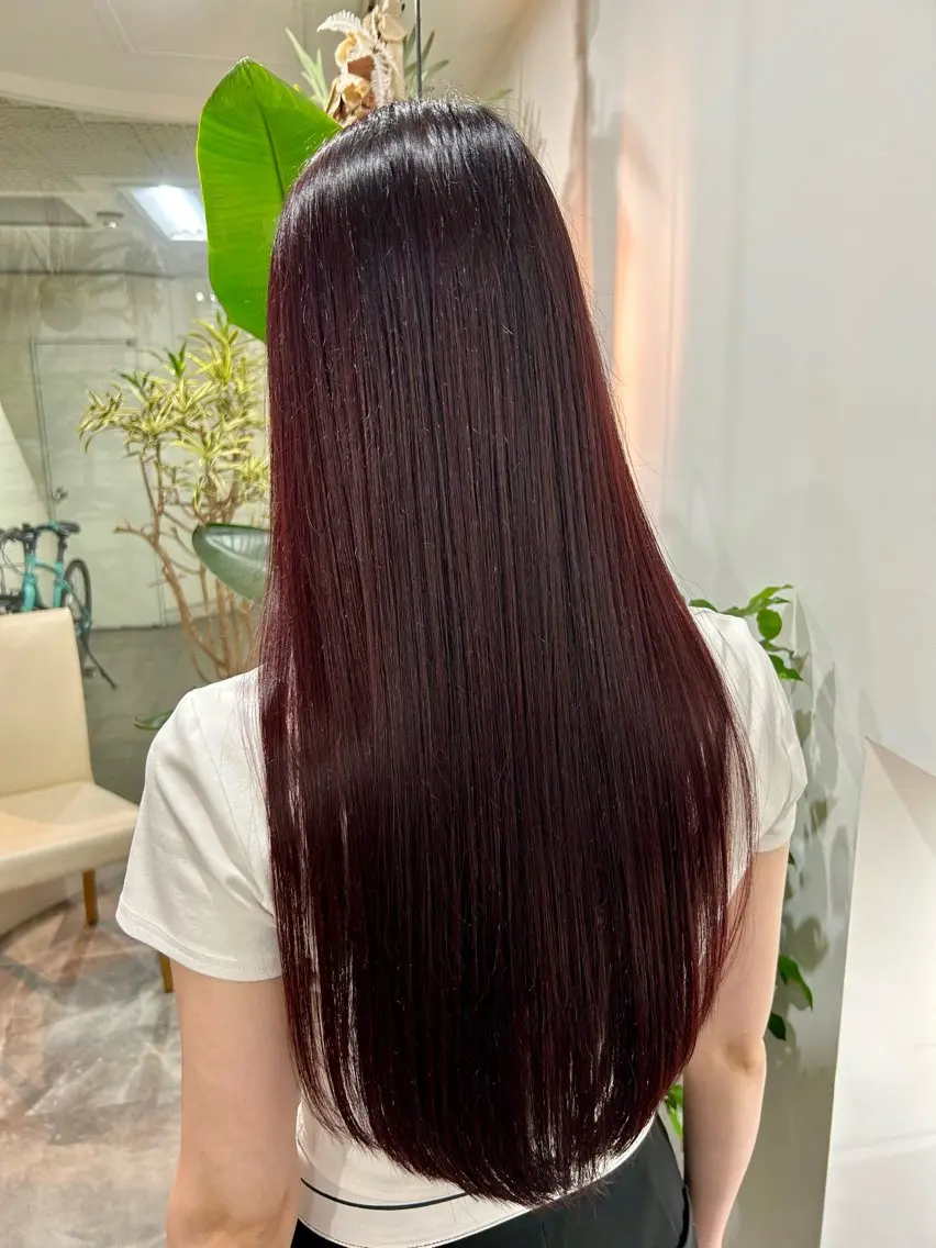ロング コバヤシ リョウのヘアスタイル