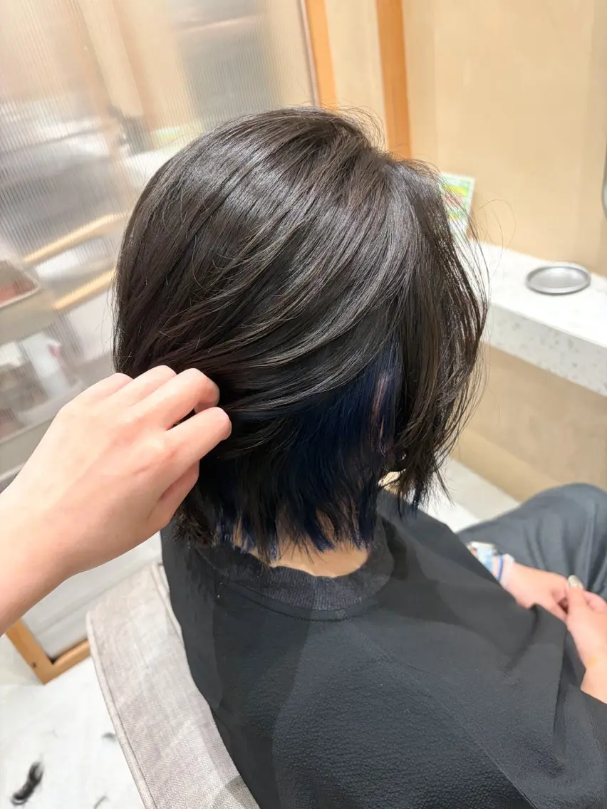 ショート ボブレイヤー ボブ レイヤーカット カット ヘアカラー トリートメント 🫧艶髪ボブ🫧 チカのヘアスタイル