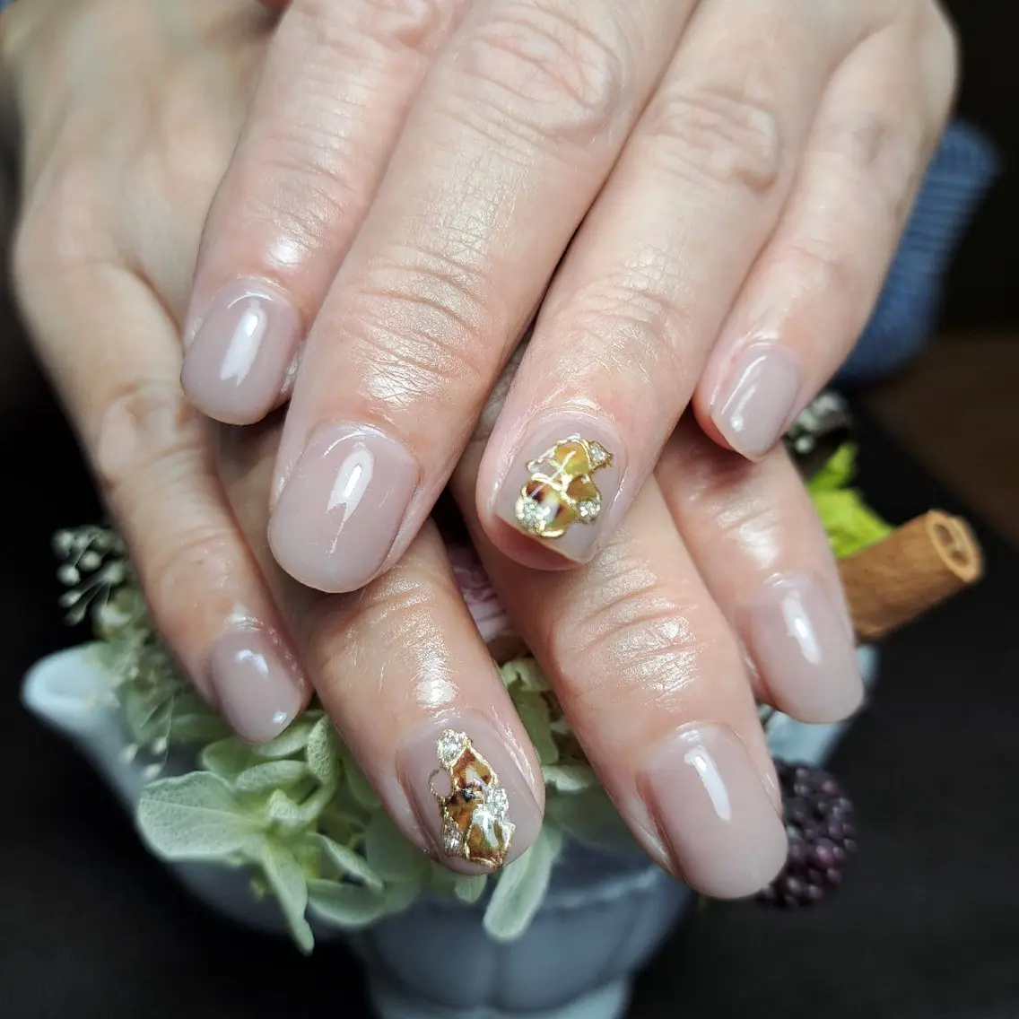 ネイル べっ甲ネイル オフィスネイル シンプルネイル HAYASHI  Nのネイルデザイン