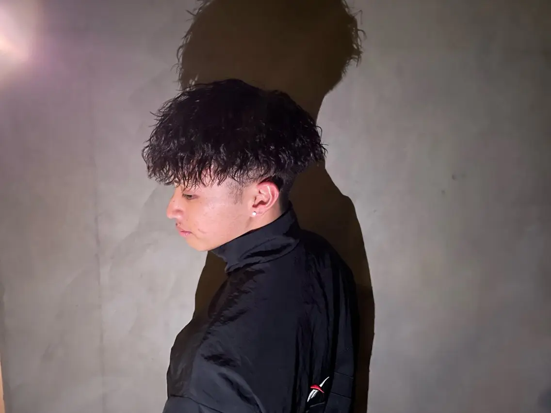 ミディアム カット パーマ Les Mainsのヘアスタイル