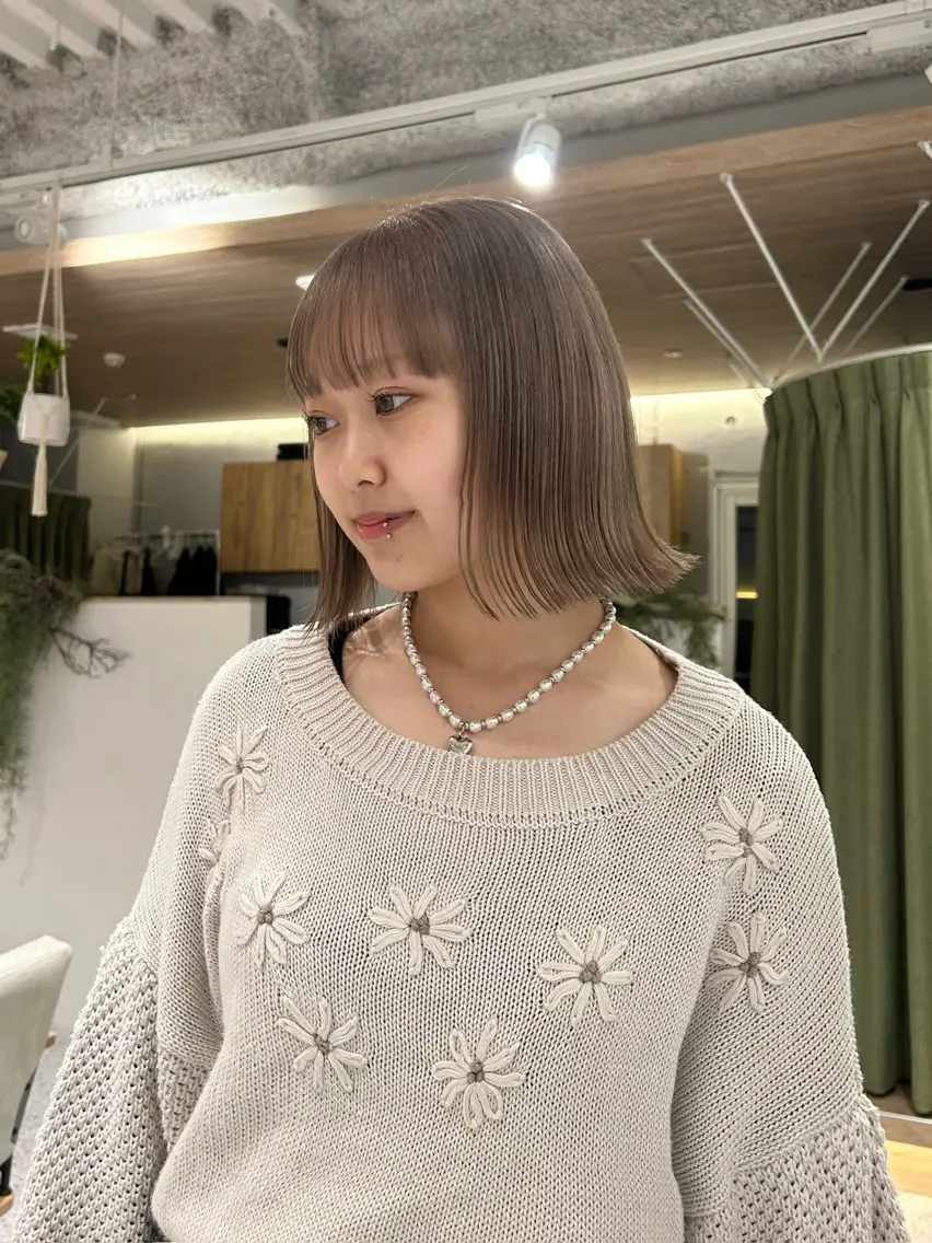 ミディアム ボブ カット hair&eye🎀 /momoKaのヘアスタイル